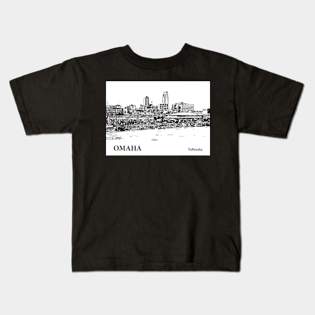 Omaha - Nebraska Kids T-Shirt by Lakeric